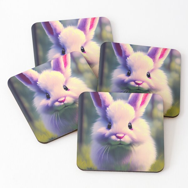 Item preview, fluffy pink bunny designed and sold by Bernd Friese.