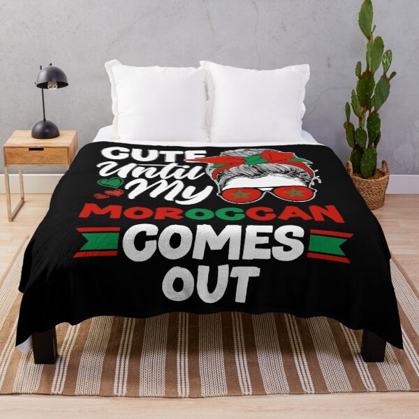 Item preview, Morocco Moroccan Flag Cute Until My Moroccan Comes Out Funny designed and sold by ShopTheStyle.