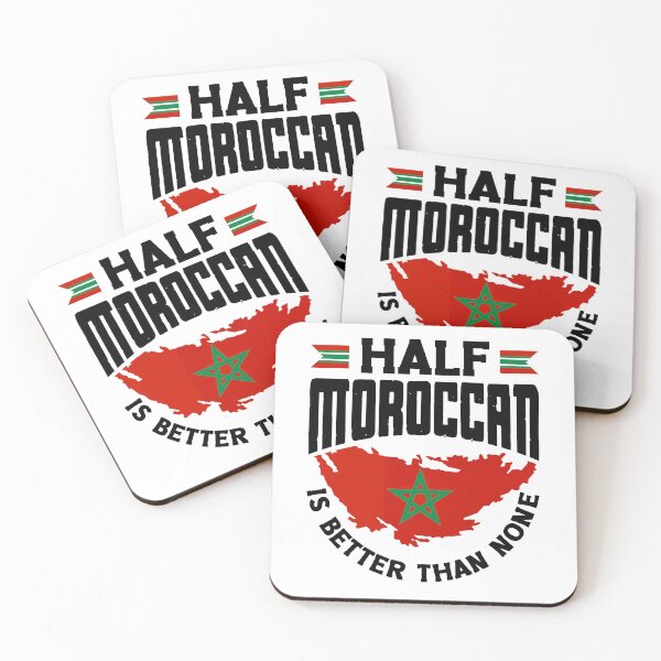 Item preview, Morocco Moroccan Flag Half Moroccan Is Better Than None designed and sold by ShopTheStyle.