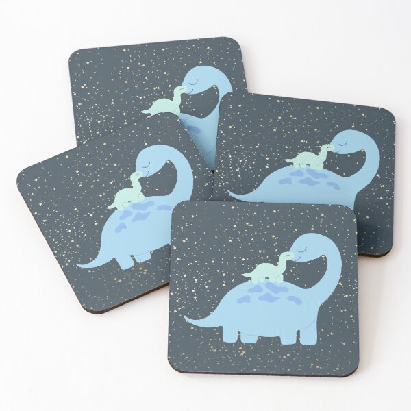Item preview, Cute Blue Baby & Mother Dinosaur,cool,trendy,dino, designed and sold by Tamas Das.