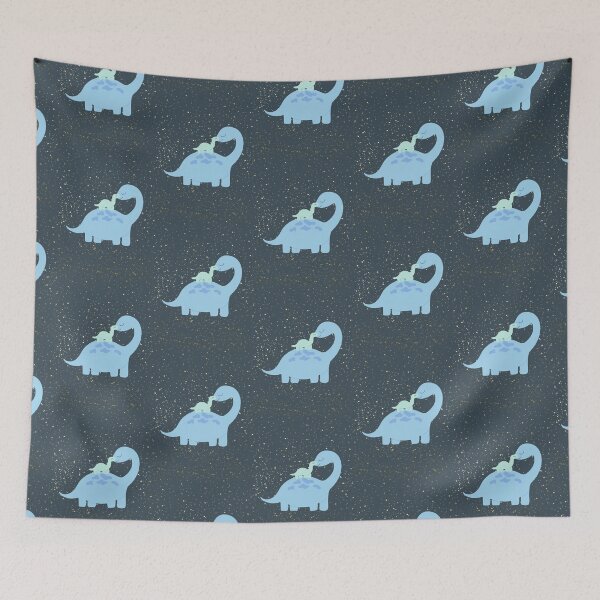Item preview, Cute Blue Baby & Mother Dinosaur,cool,trendy,dino, designed and sold by Tamas Das.