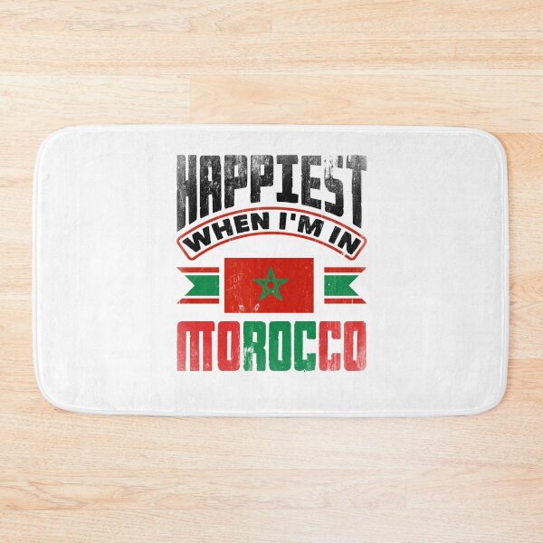 Artikelvorschau, Morocco Moroccan Morocco Flag Happiest When Im In Morocco entworfen und verkauft von ShopTheStyle.