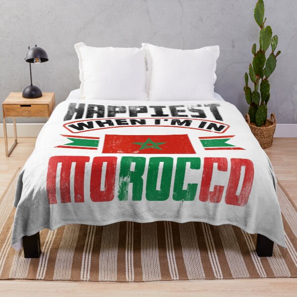 Item preview, Morocco Moroccan Morocco Flag Happiest When Im In Morocco designed and sold by ShopTheStyle.