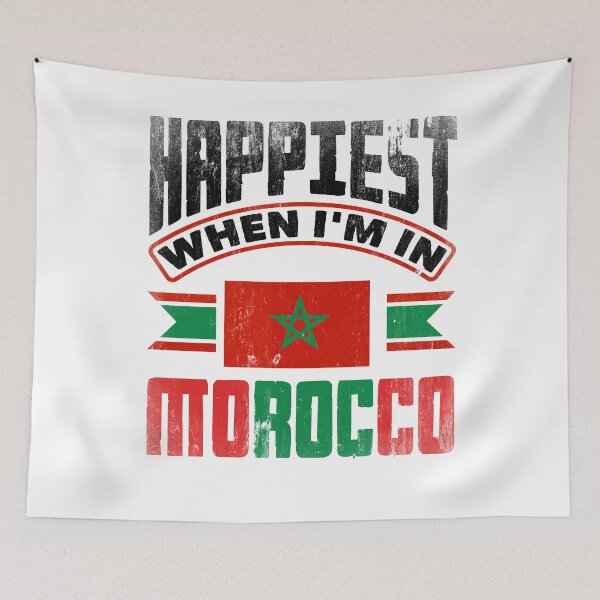 Item preview, Morocco Moroccan Morocco Flag Happiest When Im In Morocco designed and sold by ShopTheStyle.