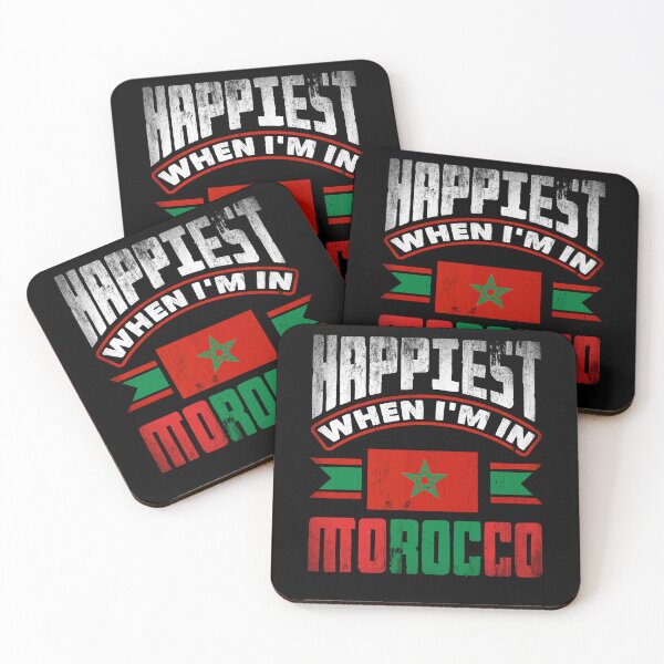 Item preview, Morocco Moroccan Morocco Flag Happiest When Im In Morocco designed and sold by ShopTheStyle.