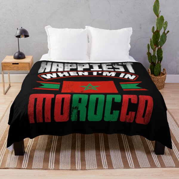 Item preview, Morocco Moroccan Morocco Flag Happiest When Im In Morocco designed and sold by ShopTheStyle.