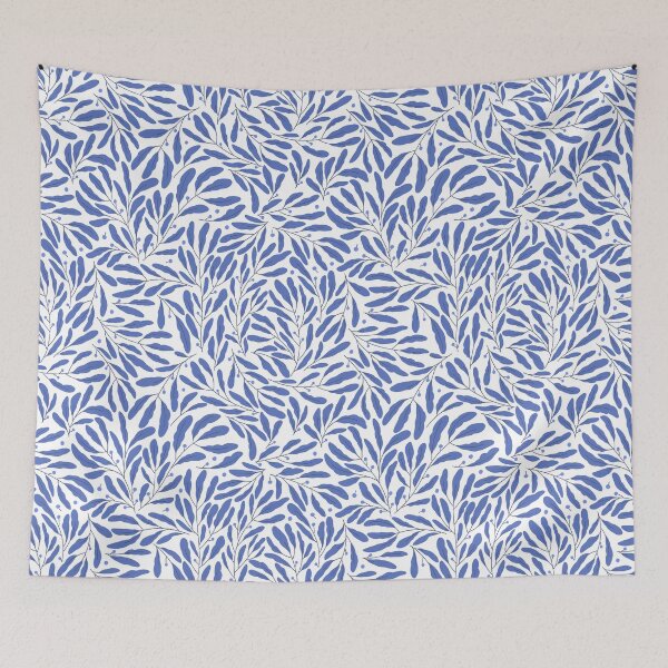 Item preview, Seamless pattern with elegant blue branch, leaves. Gzhel on white background designed and sold by Nattalu.