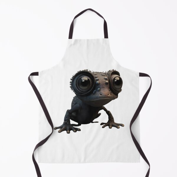 Item preview, Black Matte Lizard Robot | Cute Brown Lizard | Big Eyes designed and sold by Broskan.