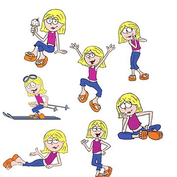 Artwork thumbnail, Lizzie McGuire Cartoon Pack by Claire Hill