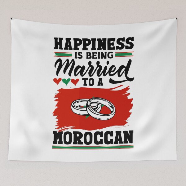 Item preview, Morocco Flag Happiness Is Being Married To A Moroccan Funny designed and sold by ShopTheStyle.