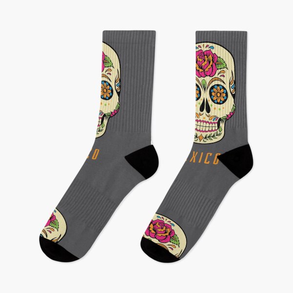 Artikelvorschau, La Calavera Mexicana - auf Grau entworfen und verkauft von boltjesdesign.