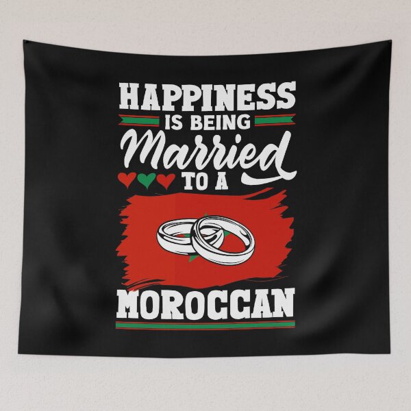 Item preview, Morocco Flag Happiness Is Being Married To A Moroccan Funny designed and sold by ShopTheStyle.