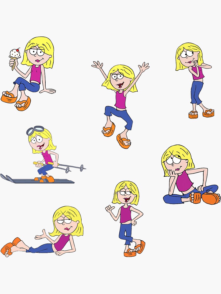 Thumbnail 3 of 3, Sticker, Lizzie McGuire Cartoon Pack designed and sold by clairechesnut.