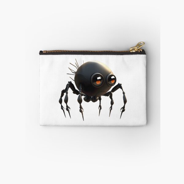 Item preview, Black Matte Spider Robot | Cute Brown Spider | Big Orange Eyes designed and sold by Broskan.