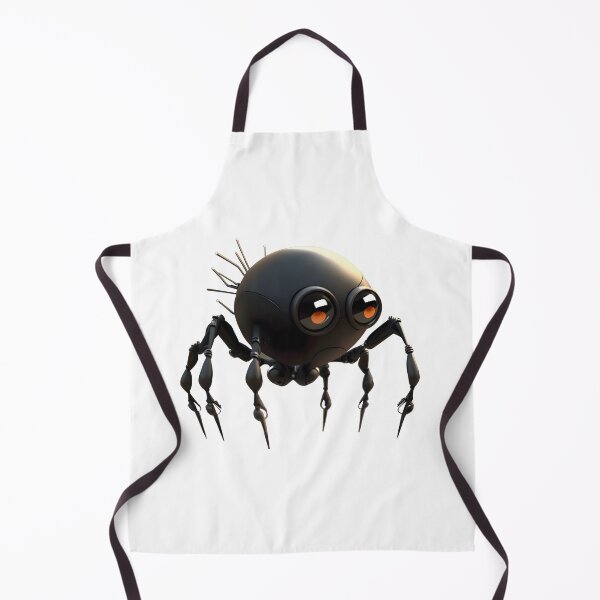 Item preview, Black Matte Spider Robot | Cute Brown Spider | Big Orange Eyes designed and sold by Broskan.