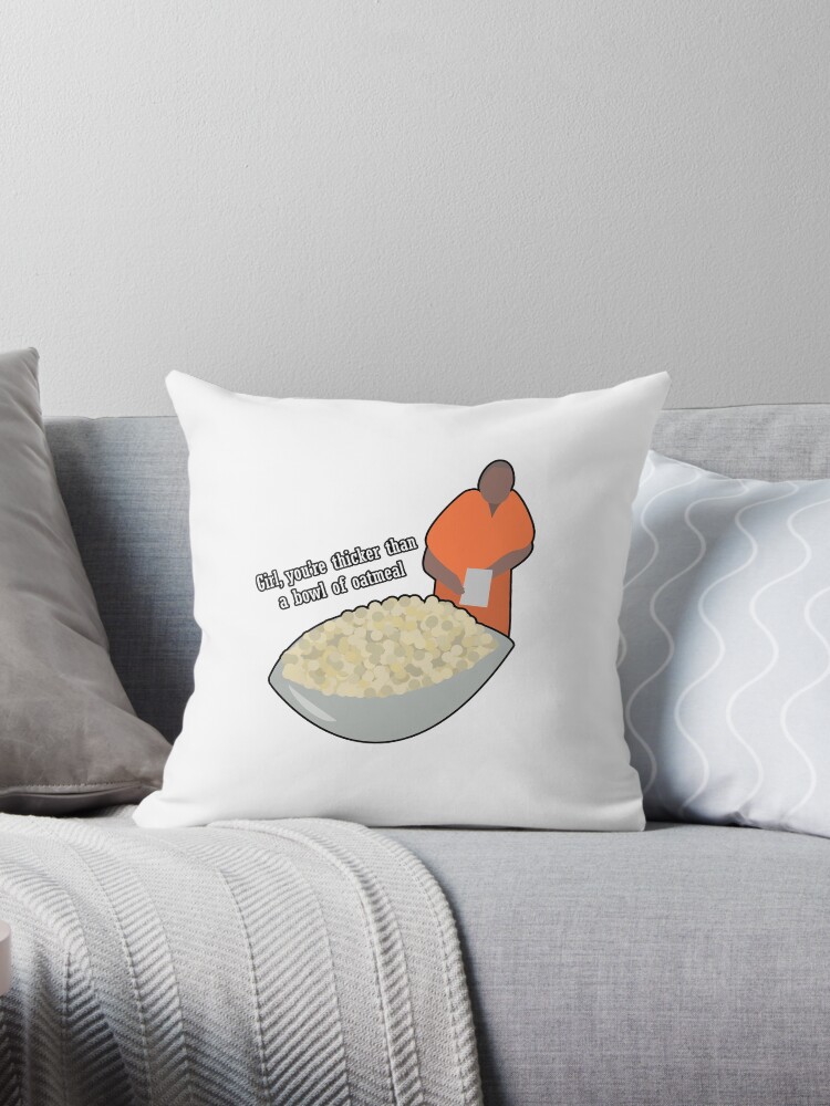 Oatmeal throw outlet pillow