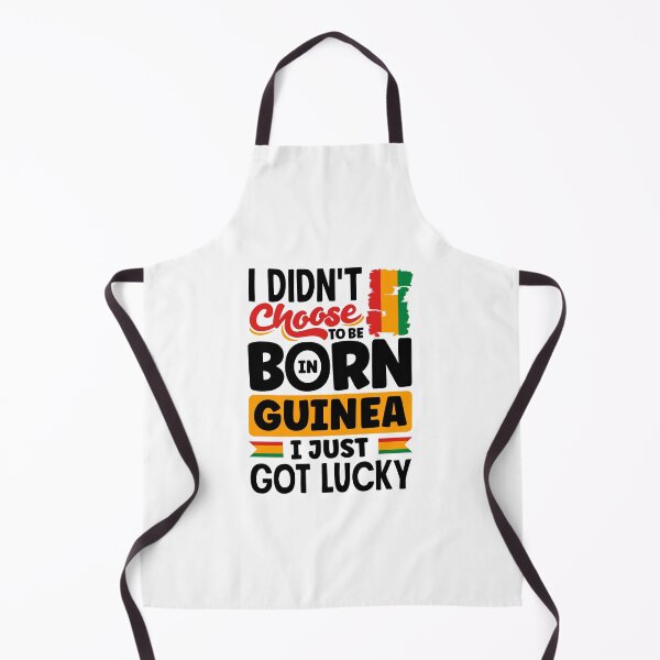 Item preview, Guinea Guinean Guinea Flag I Just Got Lucky Funny designed and sold by ShopTheStyle.