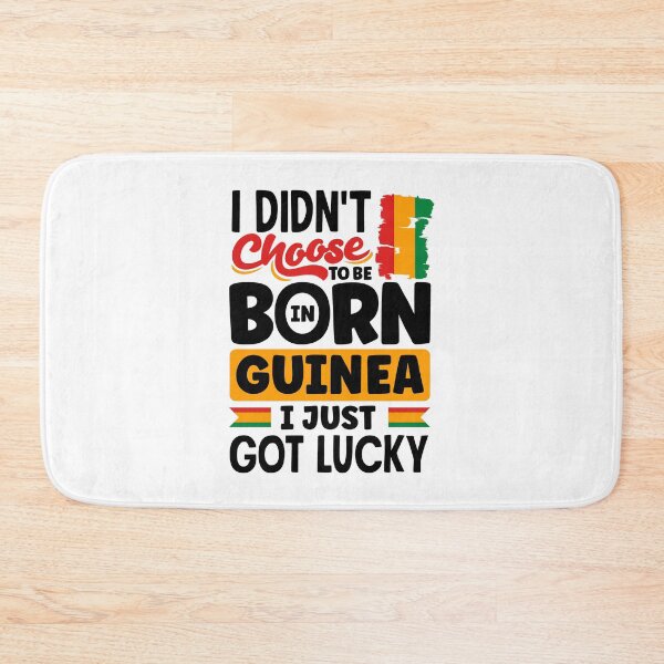 Item preview, Guinea Guinean Guinea Flag I Just Got Lucky Funny designed and sold by ShopTheStyle.