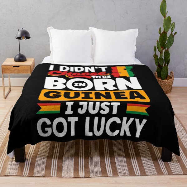 Artikelvorschau, Guinea Guinean Guinea Flag I Just Got Lucky Funny entworfen und verkauft von ShopTheStyle.
