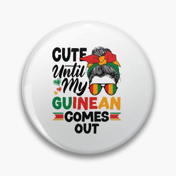 Item preview, Guinea Guinean Guinea Flag Cute Until My Guinean Comes Out designed and sold by ShopTheStyle.