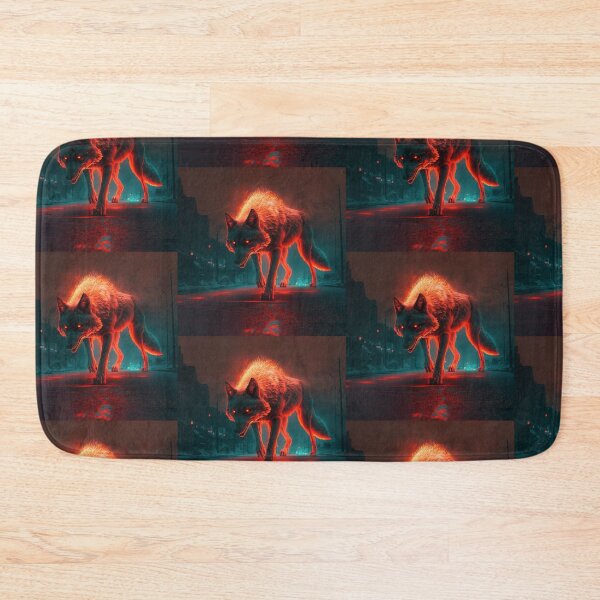 Item preview, an horror wolf walking with red light behind  designed and sold by Raccoonidae.
