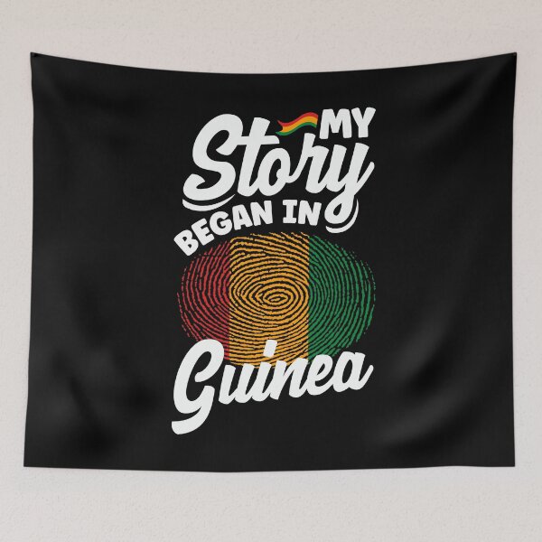 Aperçu de l'œuvre Guinea Guinean Guinea Flag My Story Began In Guinea créée et vendue par ShopTheStyle.