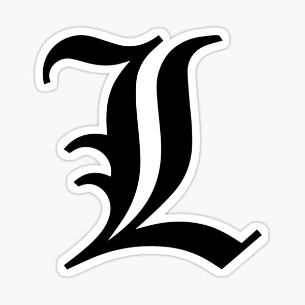 "L" Sticker for Sale by browohofficial Redbubble