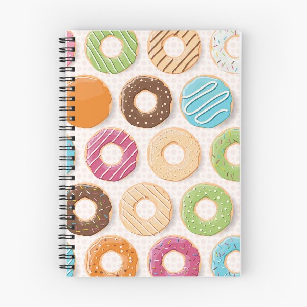 Item preview, Donut Pattern Dessert Print designed and sold by BlueRockDesigns.
