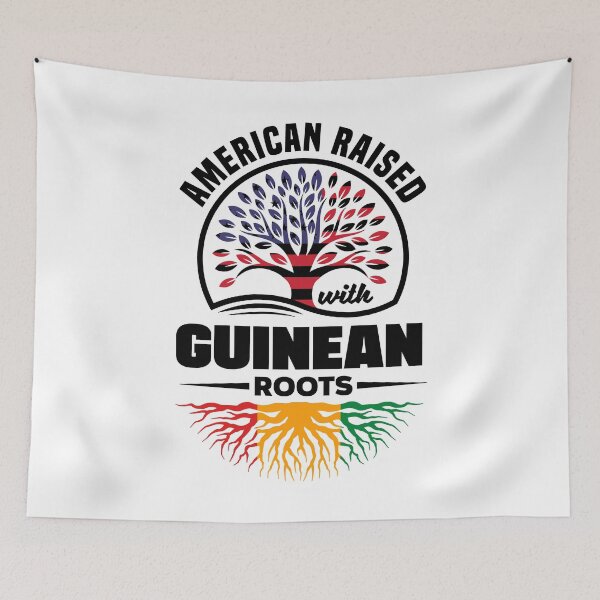 Artikelvorschau, American Raised With Guinean Roots Guinea Guinean Flag entworfen und verkauft von ShopTheStyle.