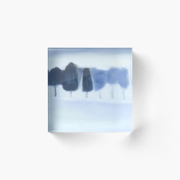 WINTER TREES Acrylic Block