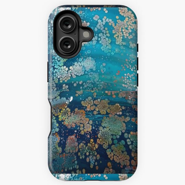 Item preview, abstract polyptych of bubbles and reef designed and sold by mayaayeis.