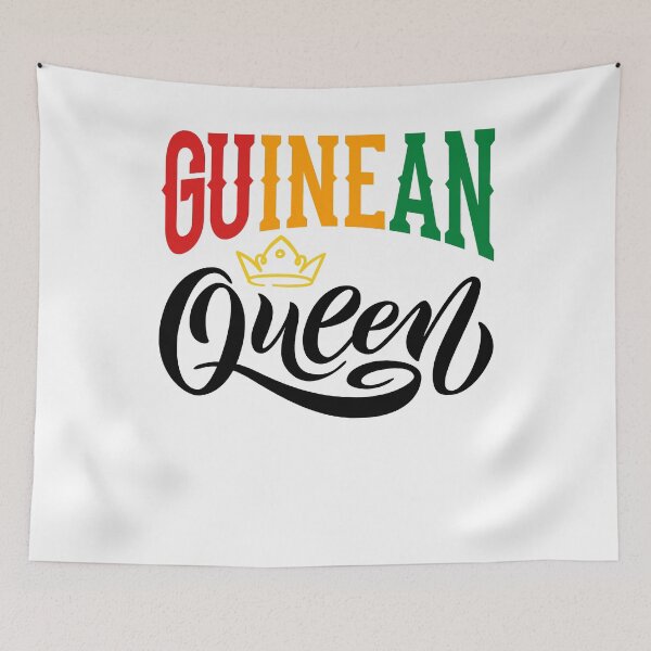 Aperçu de l'œuvre Guinean Queen Guinea Guinean Guinea Flag créée et vendue par ShopTheStyle.