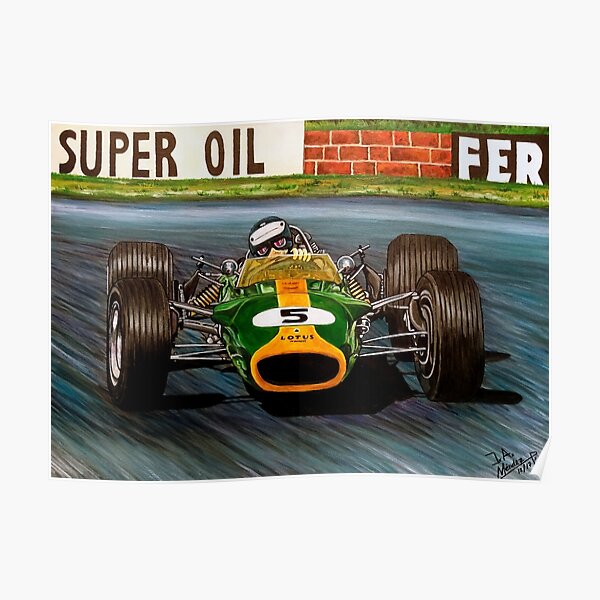 Jim Clark Lotus 49 Póster