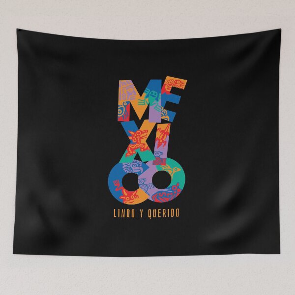 Item preview, MÉXICO LINDO Y QUERIDO - on Black designed and sold by boltjesdesign.