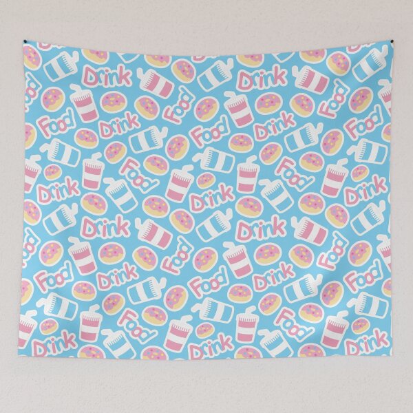 Item preview, Donut Pattern Dessert Print designed and sold by BlueRockDesigns.