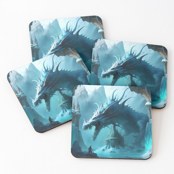 Item preview, Ice Kingdom with Dragons designed and sold by aiartdirection.