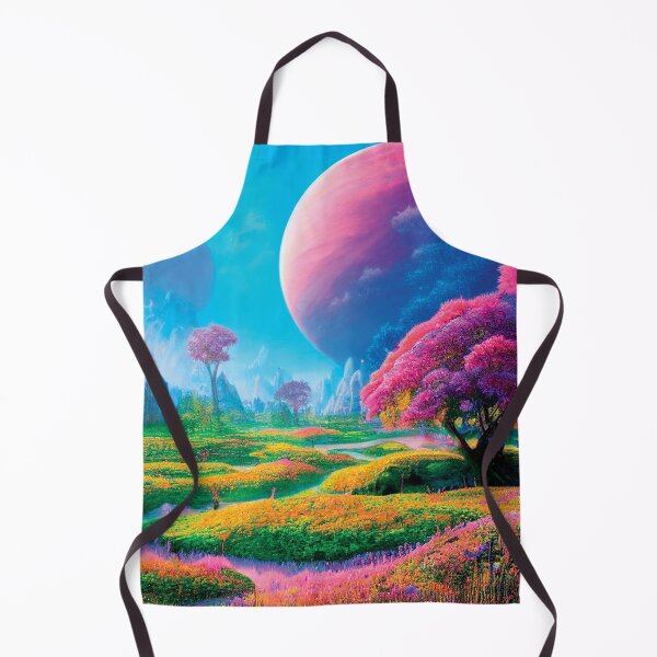 Item preview, a painting of a landscape with flowers and trees designed and sold by DesignAtYO.