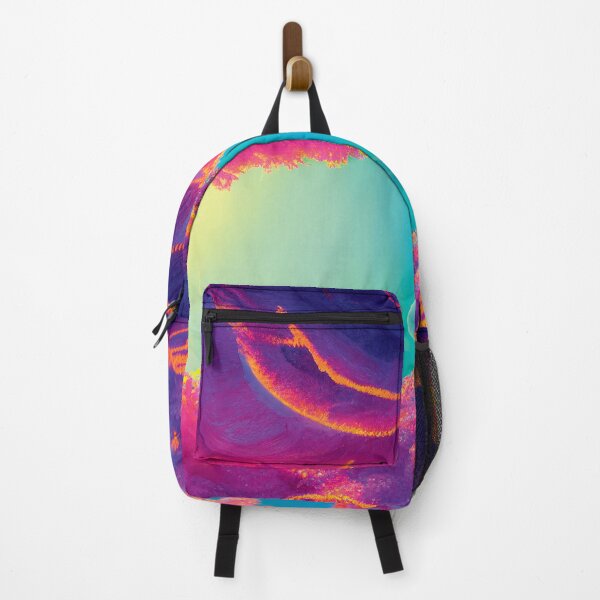 Item preview, a painting of a blue and pink landscape designed and sold by DesignAtYO.