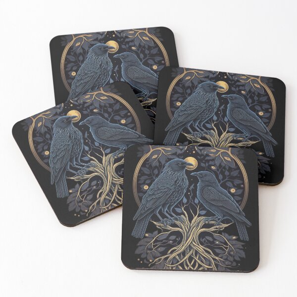 Item preview, Pair of ravens style tarot cards. designed and sold by Gaviani Design Studio.