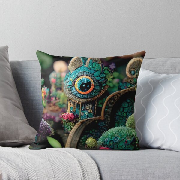 Item preview, a close up of a fake house surrounded by plants designed and sold by DesignAtYO.