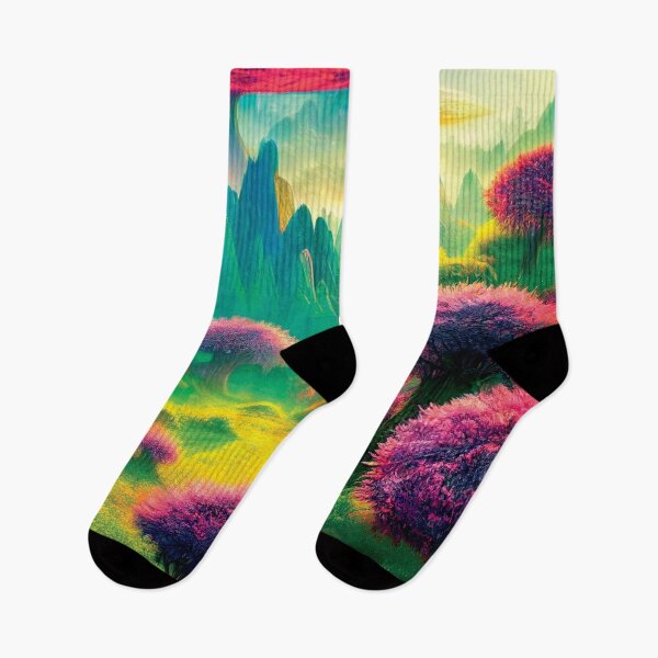Item preview, a painting of a landscape with trees and mountains designed and sold by DesignAtYO.