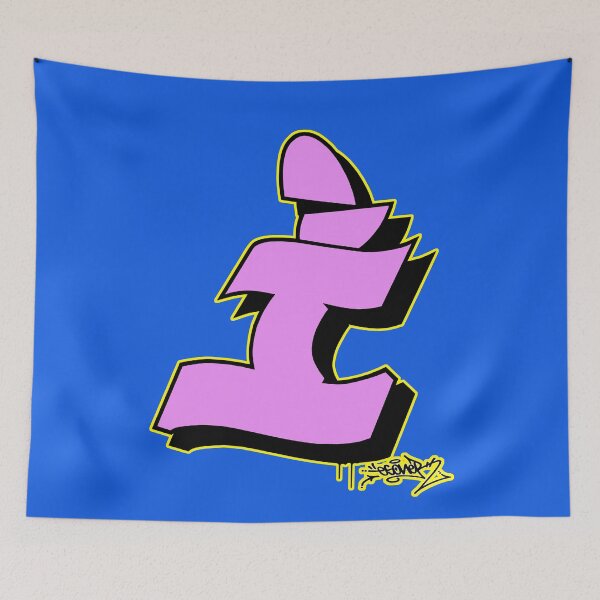 Item preview, PINK LETTER I BY ESONE URBAN GRAFFITI STREET STYLE  designed and sold by GraffitiBomberZ.