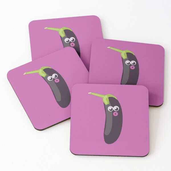 Item preview, surprised eggplant designed and sold by RoboRaphael.