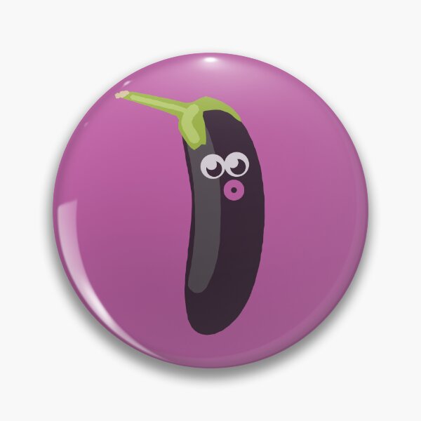 Item preview, surprised eggplant designed and sold by RoboRaphael.
