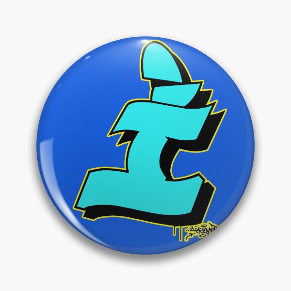 Item preview, BLUE LETTER I BY ESONE URBAN GRAFFITI STREET STYLE  designed and sold by GraffitiBomberZ.