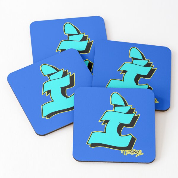 Item preview, BLUE LETTER I BY ESONE URBAN GRAFFITI STREET STYLE  designed and sold by GraffitiBomberZ.