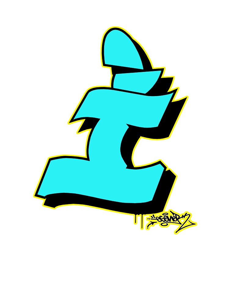 BLUE LETTER R BY ESONE URBAN GRAFFITI STREET STYLE  Kids T-Shirt for Sale  by GraffitiBomberZ