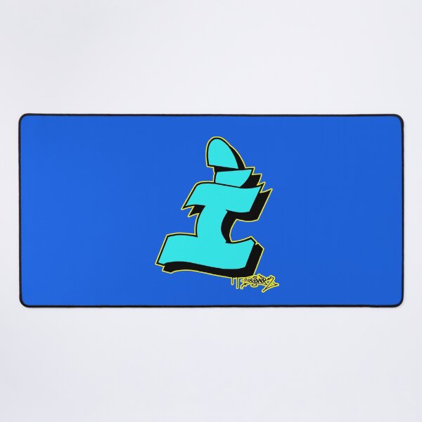 Item preview, BLUE LETTER I BY ESONE URBAN GRAFFITI STREET STYLE  designed and sold by GraffitiBomberZ.