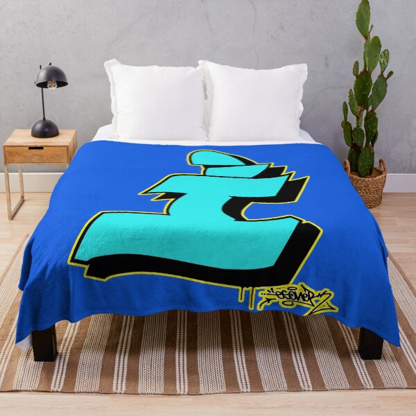 Item preview, BLUE LETTER I BY ESONE URBAN GRAFFITI STREET STYLE designed and sold by GraffitiBomberZ.