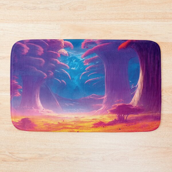 Item preview, a painting of a surreal landscape with trees designed and sold by DesignAtYO.